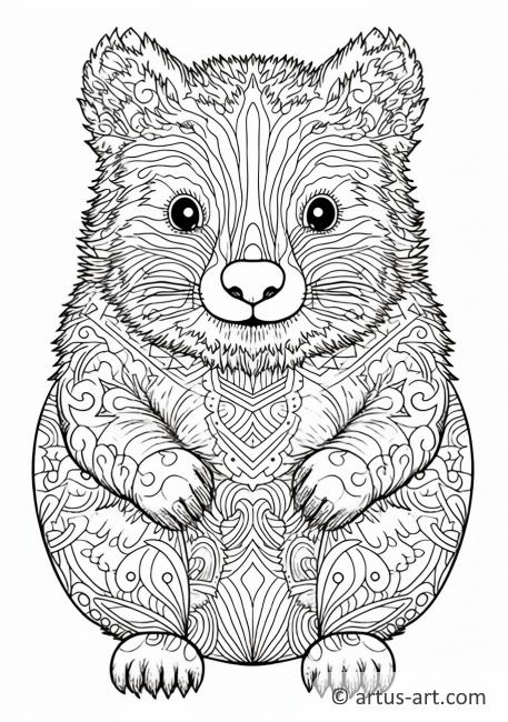 Wombat Kleurplaat